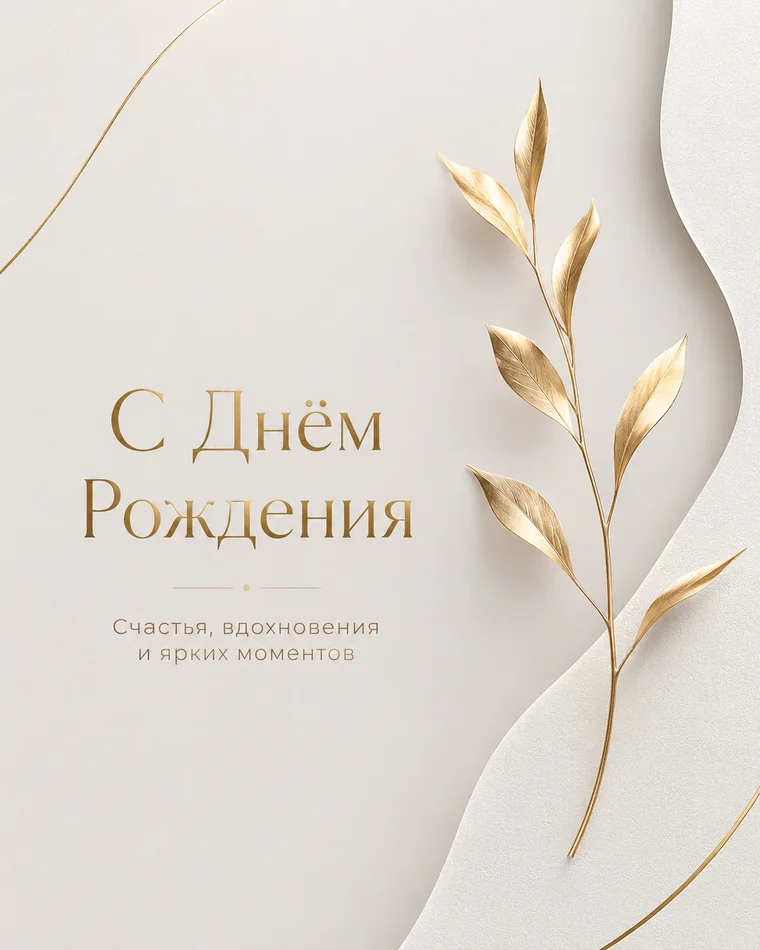 Поздравительная открытка, созданная нейросетью